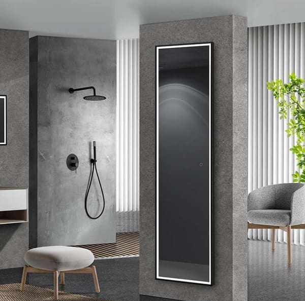 Espejo Led rectangular Frontal Nueva York para baños modernos - Imagen 2