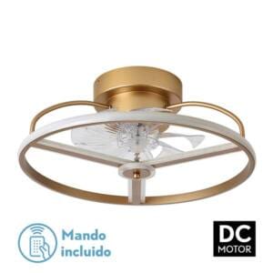 Ventilador de la serie BORA color NEGRO/BLANCO/DORADO