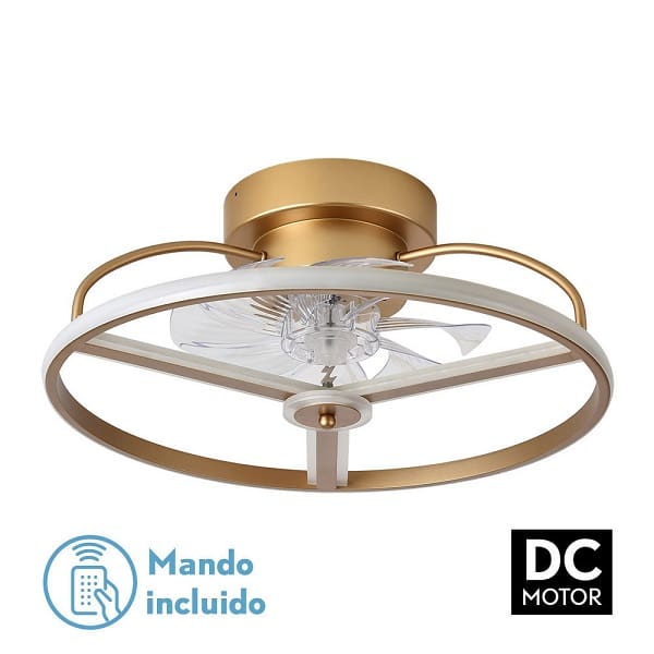 Ventilador de la serie BORA color NEGRO/BLANCO/DORADO