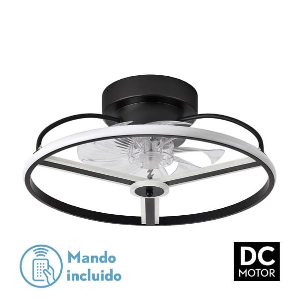Ventilador de la serie BORA color NEGRO/BLANCO/DORADO - Imagen 2
