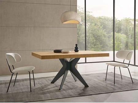 Mesa de comedor extensible y metal Condor - Imagen 4