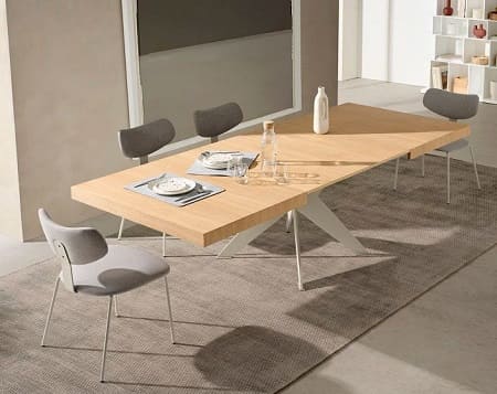 Mesa de comedor extensible y metal Condor - Imagen 2