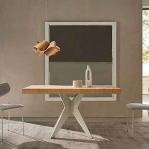 Mesa de comedor extensible y metal Condor