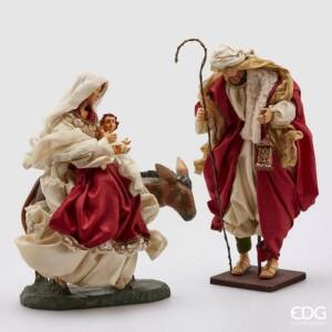 Misterio Natividad Barroca EDG en tela con mula H36 cm