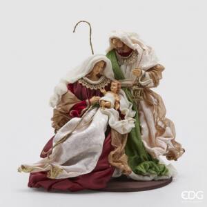 Misterio Natividad EDG Familia sagrada en resina y tela con base