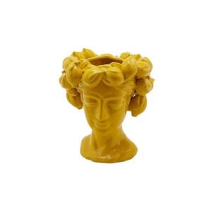 Jarrón con cabeza de chakra y limones Enzo De Gasperi