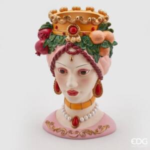 Enzo De Gasperi, jarrón con cabeza de mujer de Siciliana