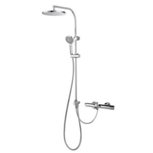 GRB Tender columna fija XL termostática ducha rociador ABS Ø25cm