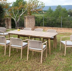 Conjunto comedor exterior de madera Forest