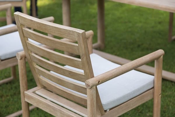 Conjunto Green Mesa de comedor y sillas exterior de madera de eucalipto - Imagen 2