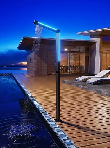 Ducha de exterior para piscina - acero inox. y luz led Sense de Imex - Imagen 2