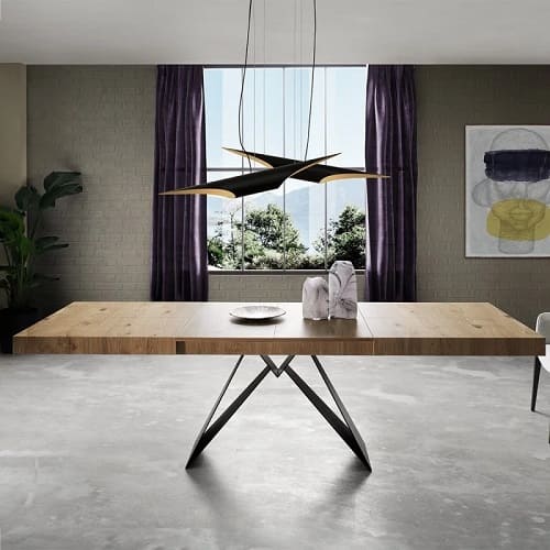 Mesa de comedor extensible STATO Tapa en madera - Imagen 2