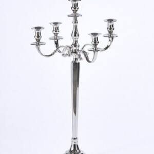 Candelabro, Portavelas Aluminio h176cm Enzo de Gasperi.