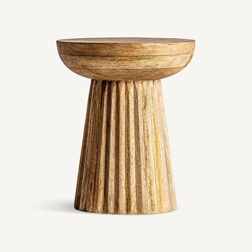 Mesa Auxiliar PLISSÉ WOOD Vicalhome