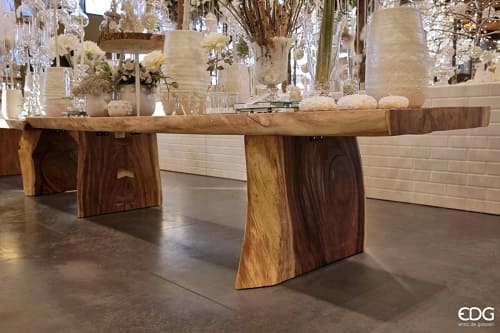 Mesa Madera Maciza de Acaccia En tres medidas H78 Enzo de Gasperi. - Imagen 6
