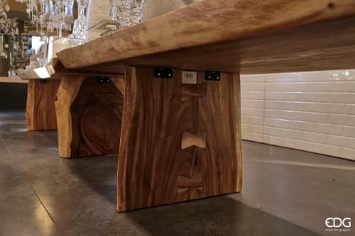 Mesa Madera Maciza de Acaccia En tres medidas H78 Enzo de Gasperi. - Imagen 7