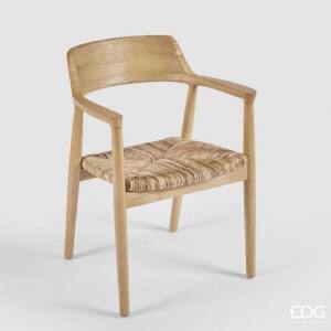 SILLA Madera NATURAL (En Sungkai) Al.80 An.50 L.55