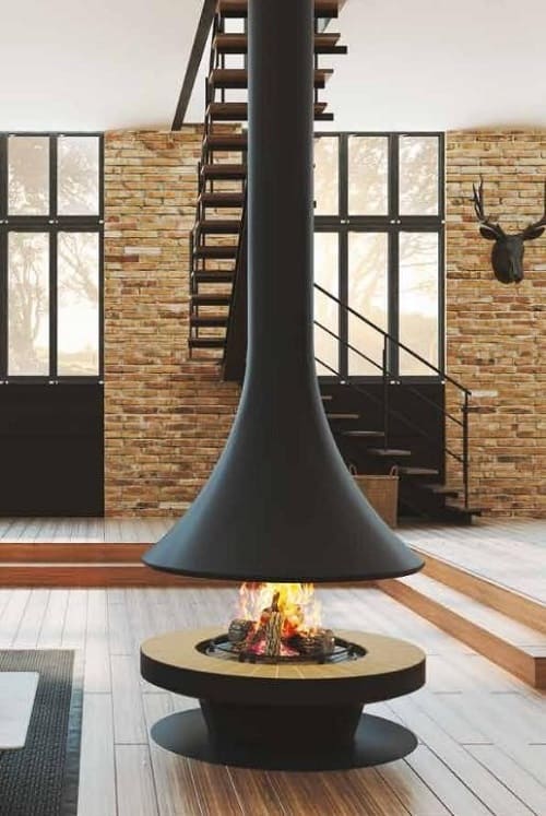 CHIMENEA LEÑA EVA 992 CENTRAL JC BORDELET - Imagen 2