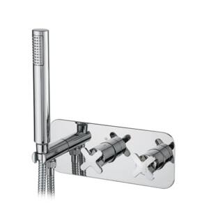 Mezcladoro Monomando Empotrar 2/3 Vias c/ set ducha mano Crossline Asm Taps
