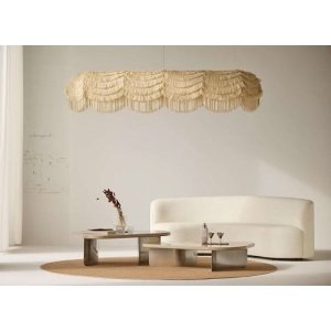 Lámpara colgante artesanal con flecos Ref 378.000 Peralta Vidavi