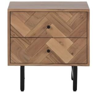 Mesita de Noche ACACIA Metal 50X40X50