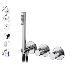 Monomando Ducha Lumis de Empotrar 2/3 vías ASM TAPS