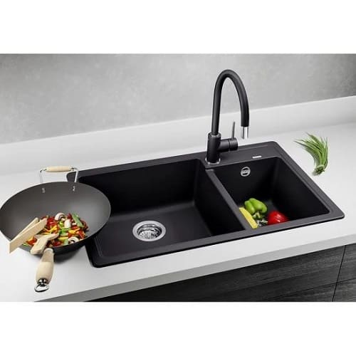 Fregadero Blanco Legra 8 Silgranit. Mueble 80 cm - Imagen 2