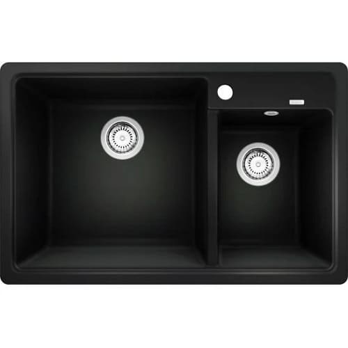Fregadero Blanco Legra 8 Silgranit. Mueble 80 cm