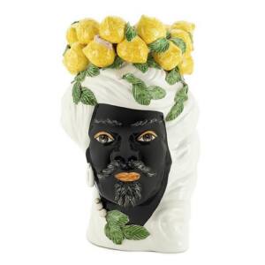 Jarrón Testa Di Moro Hombre, limones