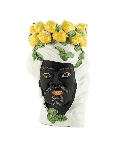 Jarrón Testa Di Moro Hombre, limones