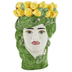 Jarrón Testa limones Mujer verde Abhika