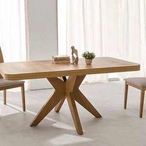 Mesa Comedor Roma Extensible Pata madera de Pemi