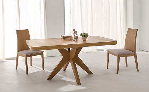 Mesa Comedor Roma Extensible Pata madera de Pemi