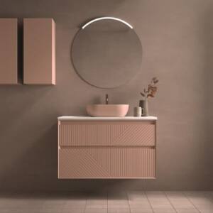 Mueble baño Novus 2C Suspendido c/Lavabo Sobre Encimera