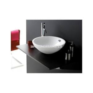Lavabo Bathco Castellón Ø43 cm porcelana blanco