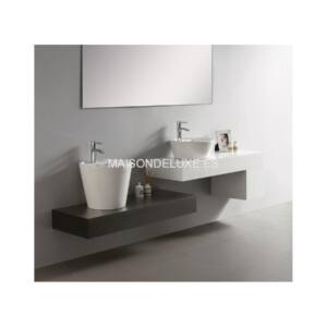 Lavabo Bathco Florencia A Ø42 cm porcelana blanco